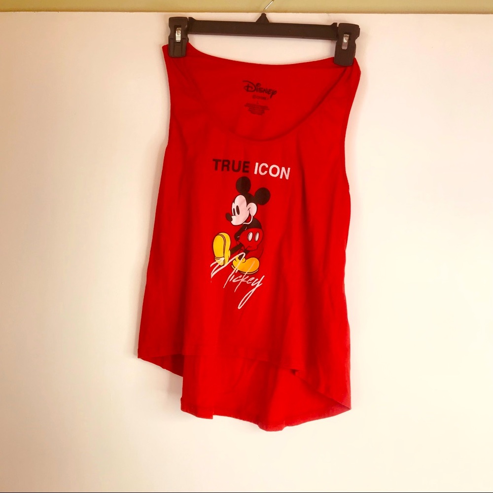 Disney Mickey Mouse Cropped Tank True Icon - L